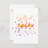 Invitation Célébrez les confettis (Devant / Derrière)