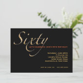 Invitation Célébrez l'invitation 60 (Debout devant)