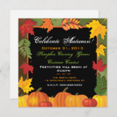 Invitation Célébrez l'invitation d'automne (Devant / Derrière)