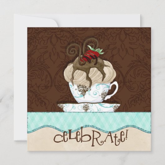 Invitation Célébrez l'invitation de fête d'anniversaire de (Devant)