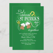 Invitation Célébrez l'invitation de la Saint Patrick (Devant / Derrière)