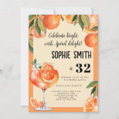 Invitation Célébrez lumineux avec Aperol plaisir anniversaire (Devant)