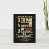 Invitation Célébrez N'Importe Quel Âge : L'Homme, Le Mythe, L (Devant)