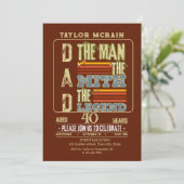 Invitation Célébrez N'Importe Quel Âge : L'Homme, Le Mythe, L (Debout devant)