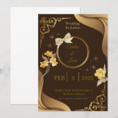 Invitation Célébrez votre jour spécial avec ce bro luxueux (Devant / Derrière)