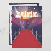 Invitation Célébrité du tapis rouge (Devant / Derrière)