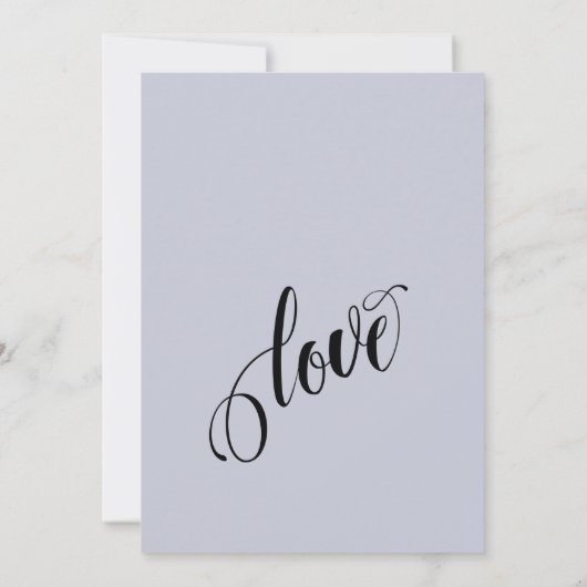 Invitation Célébrons avec élégance ! Simple Bleu Poussiéreux (Dos)