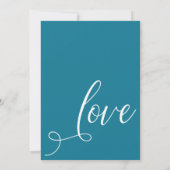 Invitation Célébrons Ensemble Élégant Mosaïque Bleue Réceptio (Dos)