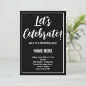 INVITATION CÉLÉBRONS FÊTE D'ANNIVERSAIRE SUR MESURE (Debout devant)