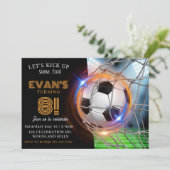 Invitation Célébrons, Fête de Foot, Thème Football (Debout devant)