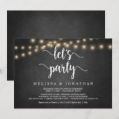 Invitation Célébrons, Fête de Mariage Rustique dans (Devant / Derrière)