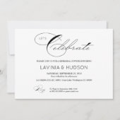 Invitation Célébrons la calligraphie élégante (Devant)
