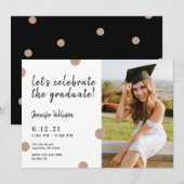 Invitation Célébrons la Parties scintillant Confetti de 2023 (Devant / Derrière)