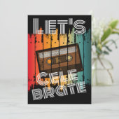 Invitation Célébrons la réunion de classe 80"s Cassette audio (Debout devant)