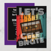 Invitation Célébrons la réunion de classe 80"s Cassette audio (Devant / Derrière)