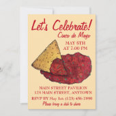 Invitation Célébrons la salsa de cinco de Mayo Fiesta Chips (Devant)