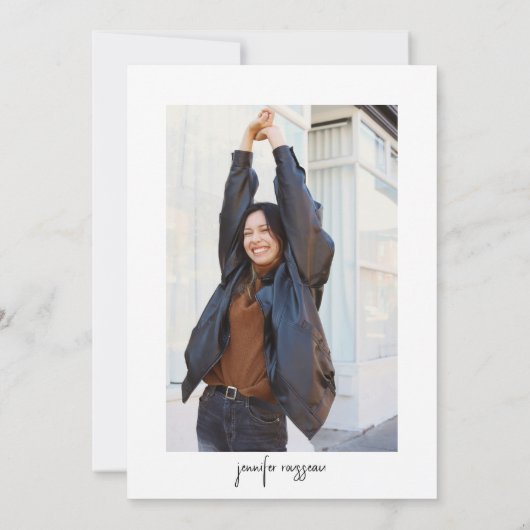 Invitation Célébrons la script noir moderne (Dos)