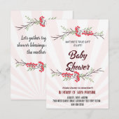 Invitation Célébrons l'arrivée de votre petit miracle ! (Devant / Derrière)