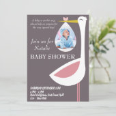 Invitation Célébrons l'arrivée de votre petit miracle ! (Debout devant)