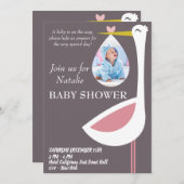 Invitation Célébrons l'arrivée de votre petit miracle ! (Devant / Derrière)