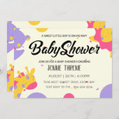 Invitation Célébrons l'arrivée de votre petit miracle ! (Devant / Derrière)