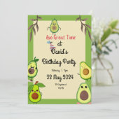 Invitation "Célébrons l'avocat ! Fête d'anniversaire" (Debout devant)