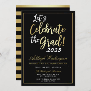 Invitation Célébrons le diplômé ! obtention du diplôme de