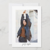 Invitation Célébrons le script noir moderne (Dos)