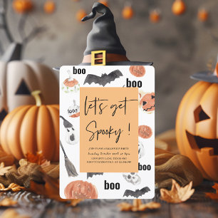 Invitation Célébrons l'effroi   Fête d'Halloween  