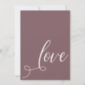 Invitation Célébrons l'élégant Mauve Réception seulement (Dos)