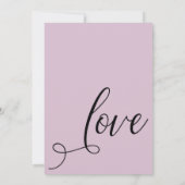 Invitation Célébrons l'élégant rose mauve clair réception uni (Dos)