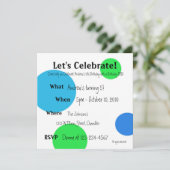 Invitation Célébrons l'invitation (Debout devant)