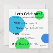 Invitation Célébrons l'invitation (Devant)