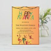 Invitation "Célébrons l'unité : une joyeuse réunion de Kwanza (Debout devant)