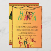 Invitation "Célébrons l'unité : une joyeuse réunion de Kwanza (Devant / Derrière)