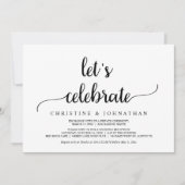 Invitation Célébrons, Mariage Intime Moderne et Rustique (Devant)