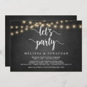 Invitation Célébrons, Mariage rustique Fête d'élopement Dans (Devant / Derrière)