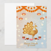 Invitation Céléption festive de diwali (Devant / Derrière)