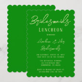 Invitation Célery Forest Green Typography Bridesservantes Déj (Devant / Derrière)