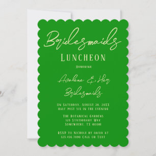 Invitation Célery Forest Green Typography Bridesservantes Déj