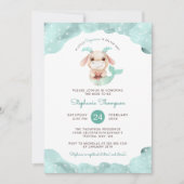 Invitation Céleste Capricorne Astrologie Baby shower des sign (Devant)