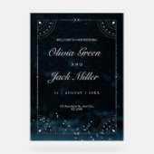 Invitation céleste du Mariage de nuit étoilé (Recto)