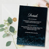 Invitation céleste du Mariage de nuit étoilé, Gala