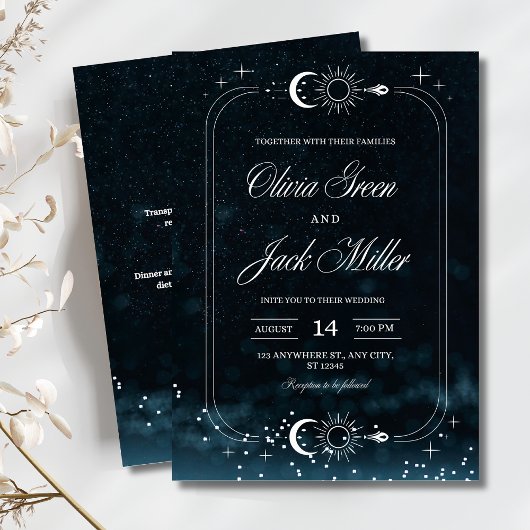 Invitation céleste du Mariage de nuit étoilé, Gala