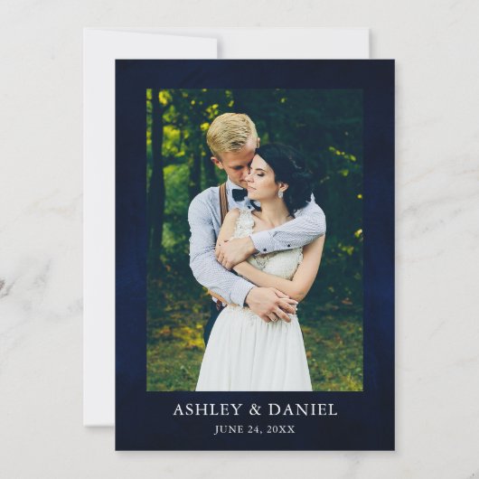 Invitation Céleste Lune Étoiles à cordes Lumières Mariage pho (Dos)