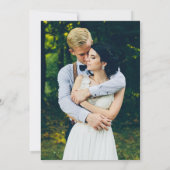 Invitation Céleste Lune Stars Photo Gold Frame Mariage (Dos)