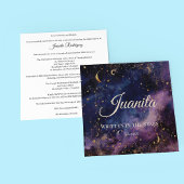 Invitation Céleste Quinceañera, coutume