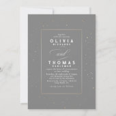 Invitation Céleste Romantique Starry Night Mariage Photo (Dos)