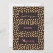 Invitation Céleste Serez-Vous Ma Fille D'Honneur Rose Moody (Dos)