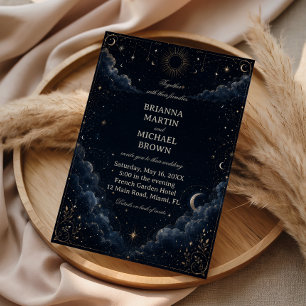 Invitation Céleste Vintage Minuit